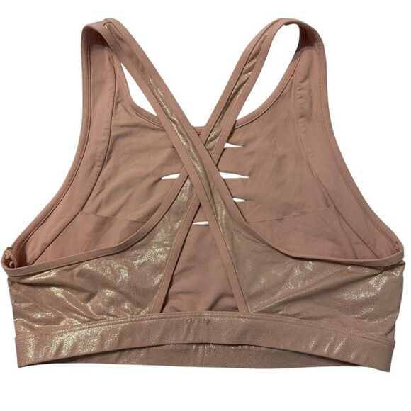 Victoria's Secret PINK Ultimate Sparkle Slash Racerback Keyhole Sport Bra MEDIUM - Picture 2 of 3
